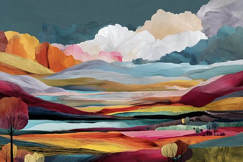 Flow of Colour and Tree by Bianca ter Riet