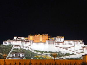 Potala Palace in Lhasa by night sur Globe Trotter