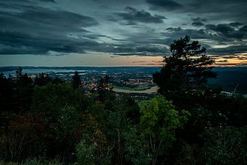 Sonnenuntergang in Oslo von Bart Berendsen