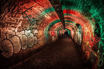 Tunnel am Gänsemarkt in Utrecht, Niederlande von Jolanda Aalbers