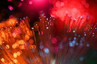Abstract impression of Christmas lights with fibreglass