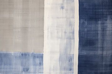 Modern abstract in verschillende blauwtinten van Studio Allee
