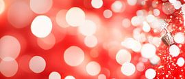 Sparkling glitter on a red background by Poster Art Shop