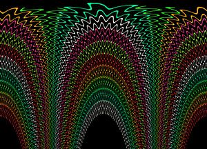 Kleurrijke lijnen regenboog