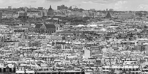 Une mer de toits - Paris en noir et blanc
