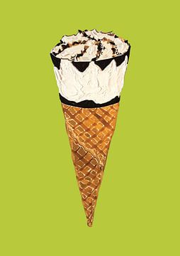 Cornetto op pistache van Alice Straker