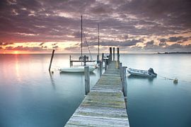 Sunrise harbour Steenodde by Marko Sarcevic