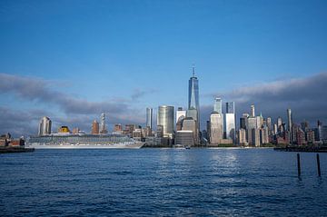 Skyline van het centrum van Manhattan van Karsten Rahn