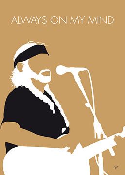 No290 MY Willie Nelson Minimal Music poster sur Chungkong Art