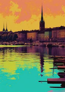 Pop Art Poster Stockholm