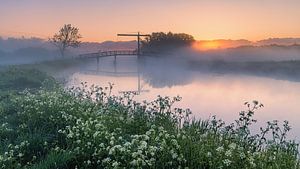 Sonnenaufgang am Schildjer Tilbat, De Paauwen, Groningen