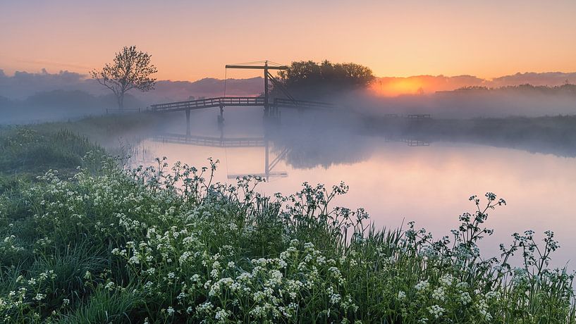 Sunrise at Schildjer Tilbat, De Paauwen, Groningen by Henk Meijer Photography