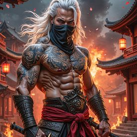 KAZUMOR – Een Japanse zwaardvechter voor een brandend dorp van INFERAURUM