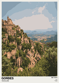 Series 21, Motif 51: Gordes (50x70) by Jens Unglaube