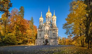 Russisch-Orthodoxe Kirche auf dem Neroberg Panorama van Christian Müringer