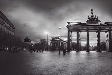 Brandenburg Gate in Berlin, illustration by Animaflora PicsStock