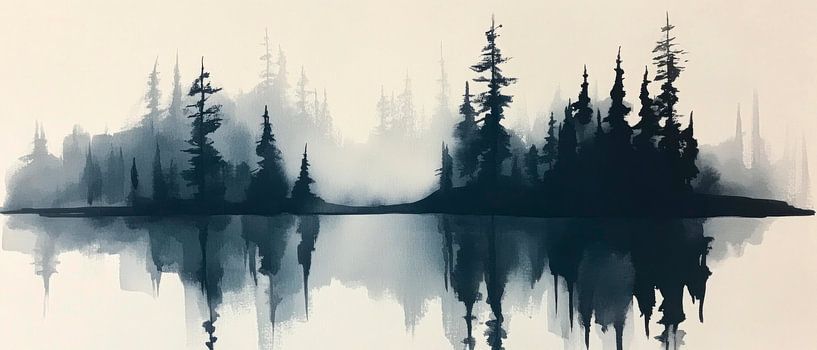 Forest reflection by Poster Art Shop