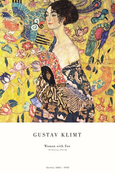 Gustav Klimt - Dame à l'éventail par Old Masters