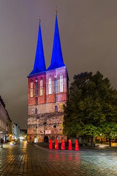 Berlin Nikolai Church in a special light
