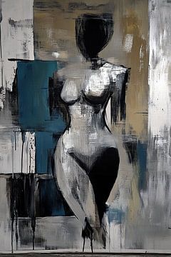 Vrouwenfiguur | Abstract Grace van Abstract Schilderij