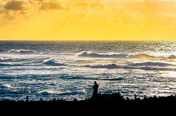 Verträumter Sonnenuntergang auf Lanzarote von Frank Kuschmierz