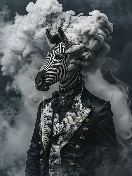 anthropomorphic zebra by haroulita