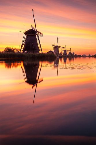 Sonnenaufgang am Kinderdijk