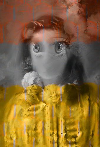 Collage van een abstracte vrouw - Look after me