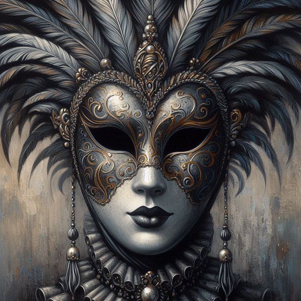 Masque vénitien par Nicolette Vermeulen
