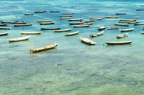 Bateaux de pêche à Nusa Lembongan - Bali | Photographie de voyage Indonésie