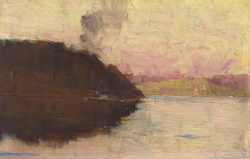 Arthur Streeton~(The Point, Sunset) by finemasterpiece