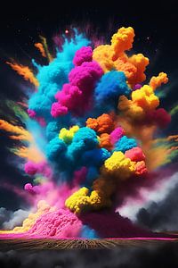Color Explosion Digital art van Brian Morgan