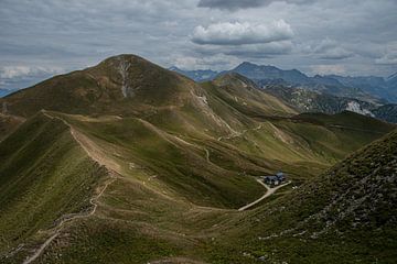 Auf dem Gipfel des Mont Jovet, Frankreich von Tobias van Krieken