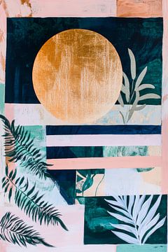 Abstract nature composition with sun by Poster Art Shop