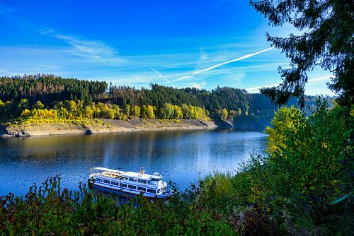 Okertalsperre dam near Altenau in the Harz Mountains in the Goslar district, Germany