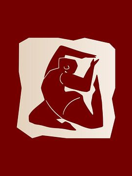 Yoga silhouet van ArtDesign by KBK