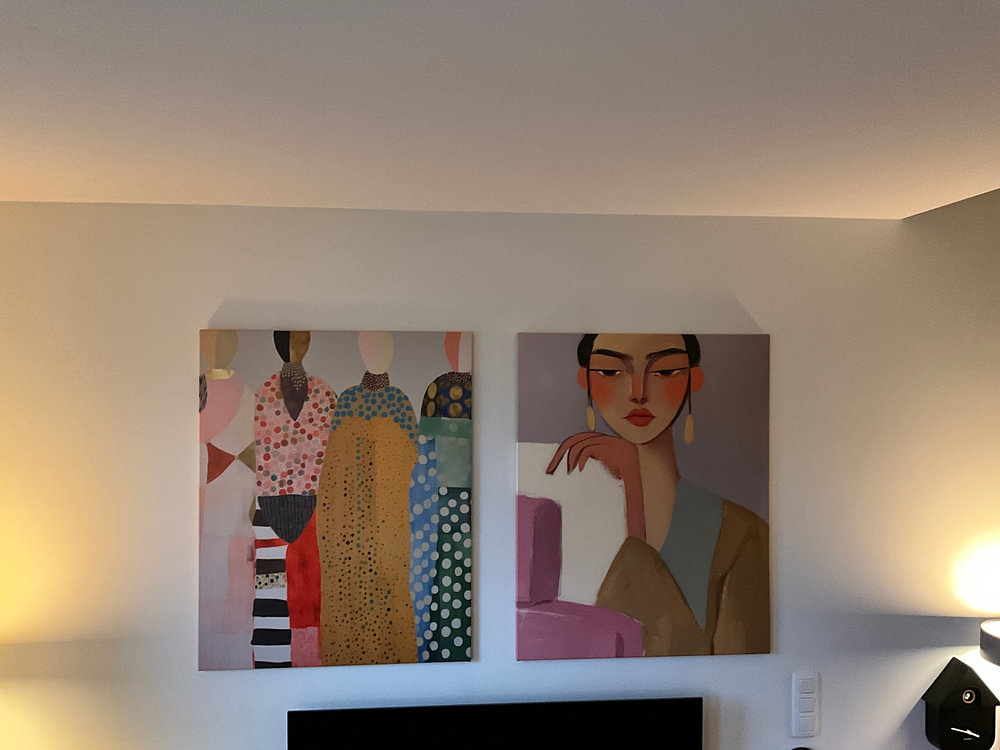 Portrait moderne et abstrait