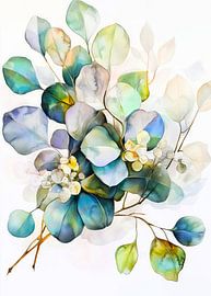 Eucaliptus leaves nature art 6 by JBJart Justyna Jaszke