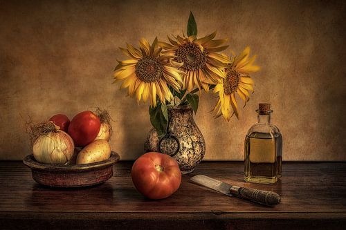 Girasoles in de keuken... van Juan Luis Seco