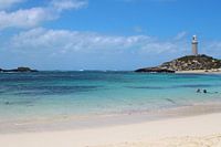 Vuurtoren op Rottnest Island in West-Australië