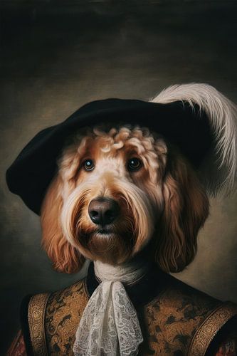 Portret Labradoodle Renaissance
