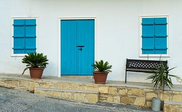 Typical Greek house in Cyprus von Hessel de Jong