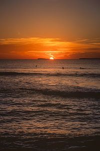 Mentawai surfing sunset