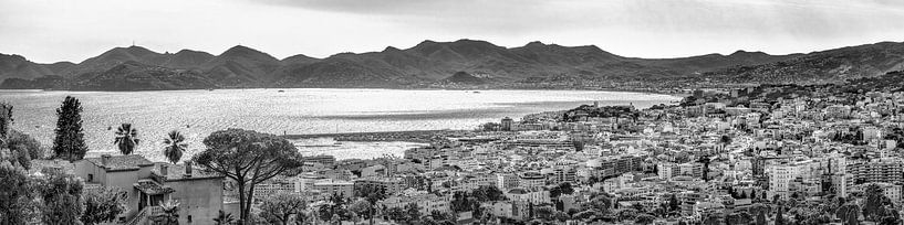 Cannes schwarz-weiß von Manfred Voss, Schwarz-weiss Fotografie