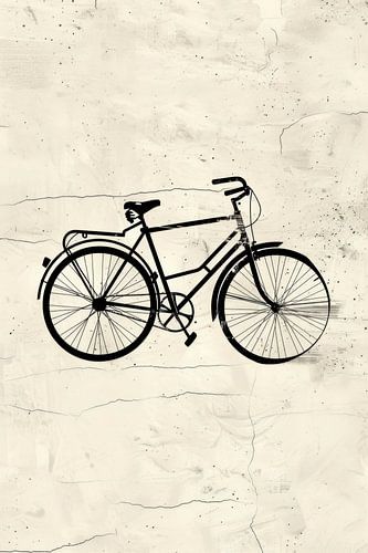 Klassisches Fahrrad in einfacher Form