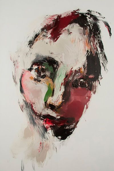 Farben der Seele – abstraktes Porträt von Poster Art Shop