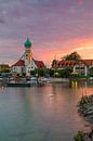 Een zonsondergang in Wasserburg van Henk Meijer Photography thumbnail