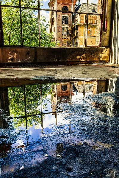 Reflection in an abandoned space - Lost place between past and present by Infinite Decay