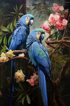 Parrot - painting by Joriali