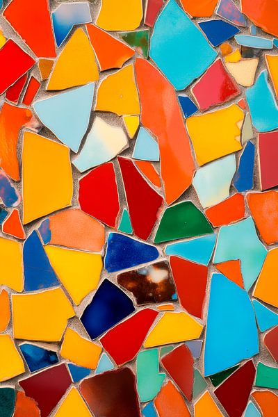 Colourful mosaic tiles by Poster Art Shop